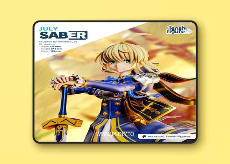 Tenshi Figures – Fate – Saber – 3D Print Model STL