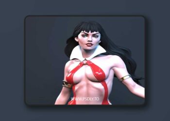 Vampirella by Bruno Figueredo – 3D Print Model STL