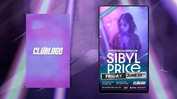 Videohive - Animated Nightclub Flyer Template - 59318830