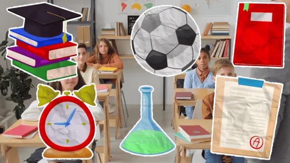 Videohive - Back to school paper elements. - 59360273