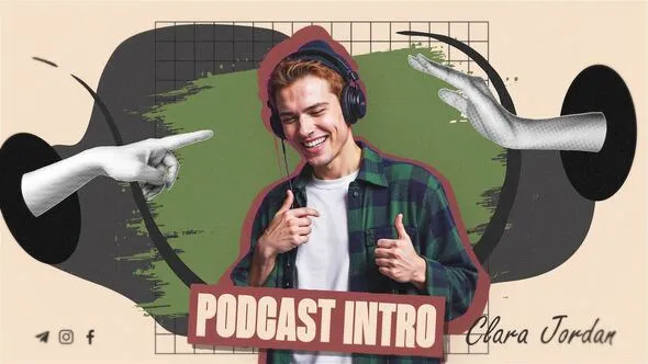 Videohive - Collage Podcast Intro - 59514169