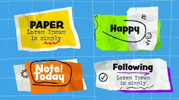 Videohive - Paper Titles - 59328921