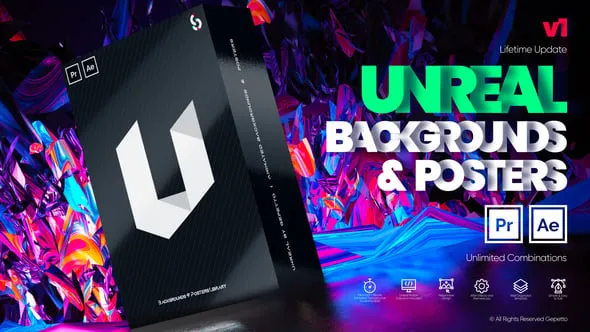 Videohive - Unreal I Backgrounds and Posters - 29538969