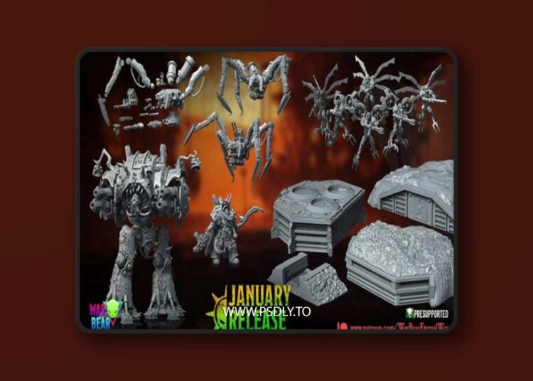 War Bear Studios January 2024 – 3D Print Model STL