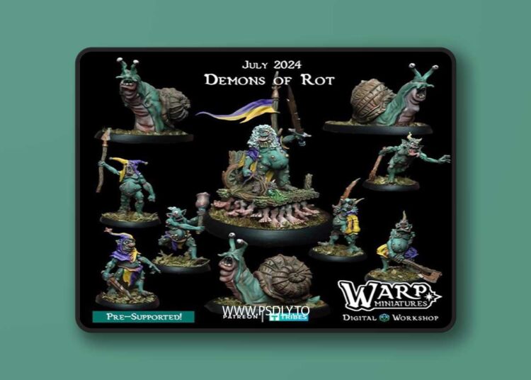 Warp Miniatures – Demons of Rot Pack – 3D Print Model STL