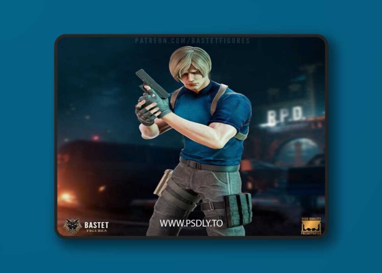 Bastet Figures – Leon S Kennedy – Resident Evil Series – 3D Print Model STL
