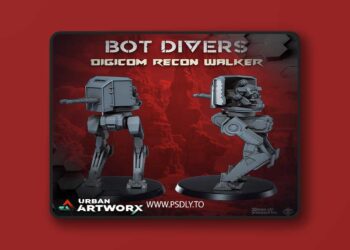 Bot Divers Digicom Recon Walker – 3D Print Model