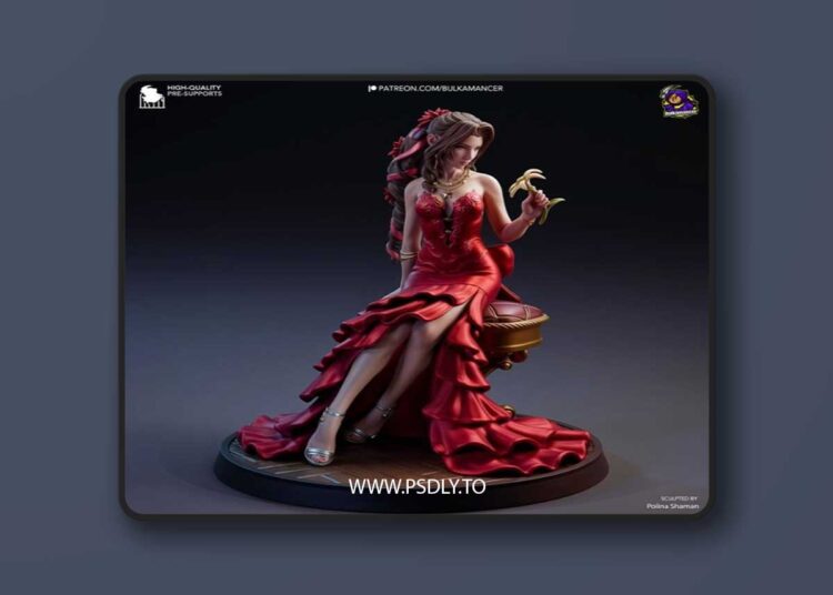 Bulkamancer Sculpts – Aerith Gainsborough – Final Fantasy VII Remake – 3D Print Model STL