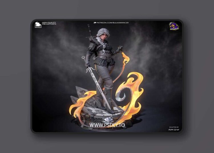 Bulkamancer Sculpts – Ciri Wither 4 – 3D Print Model STL