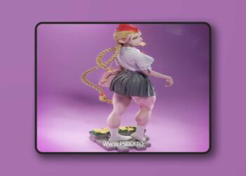 CA 3D Studios – Cammy White Schoolgirl – Street Fighter – 3D Print Model STL