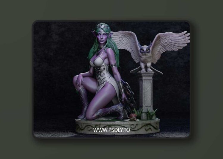 CA 3D Studios – Tyrande Whisperwind – 3D Print Model STL