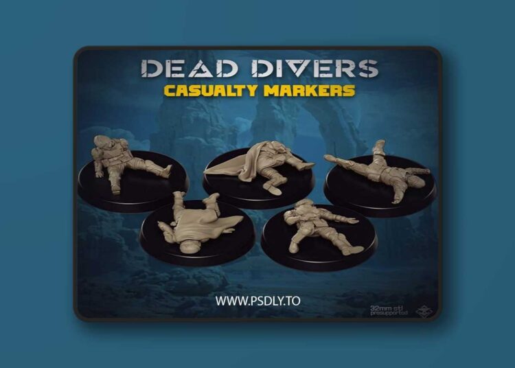Dead Divers Casualty Markers – 3D Print Model