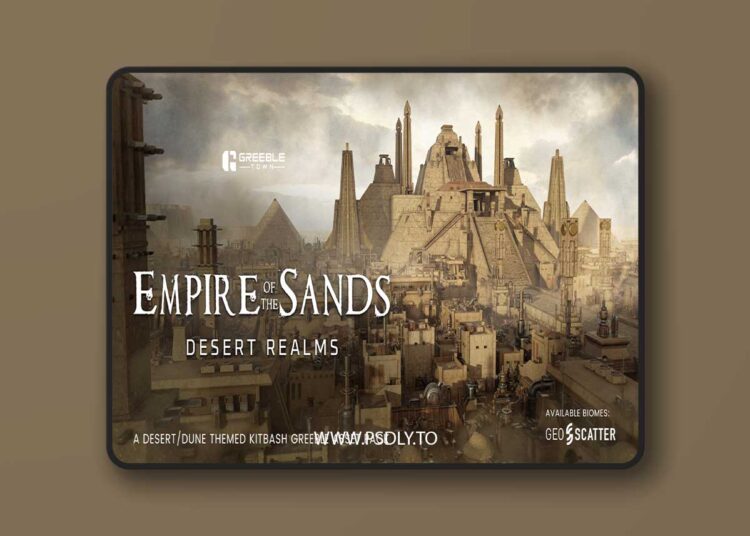 Empire Of The Sands - Desert Structures Kitbash Greeble Assets