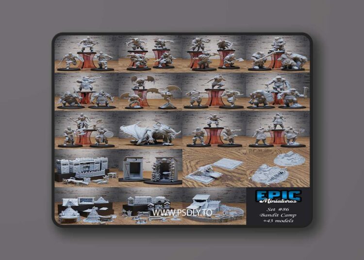 Epic Miniatures – Bandit Camp – 3D Print Model