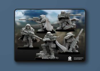 Human Defence Force – Snipers – 3D Print Model