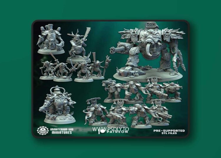 Immaterium God Miniatures – Sons of Decay Vol. VII – 3D Print Model
