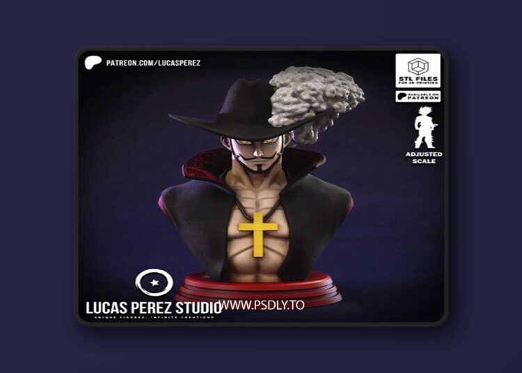 Lucas Perez – Mihawk Bust – 3D Print Model STL