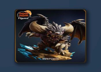 Nomnom Figures – Chibi Nergigante – Monster Hunter World – 3D Print Model STL