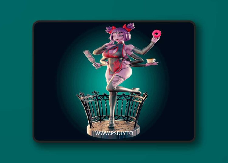 Officer Rhu – Muffet Thin and Curvy Spider Girl – 3D Print Model