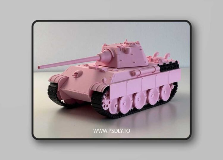 Panther F Medium Tank Pz Kpfw V Ausf.F – 3D Print Model