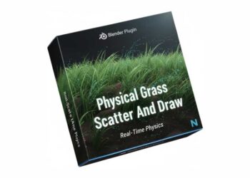 Physical Grass Scatter And Draw : Real-Time Physics v1.2 for Blender
