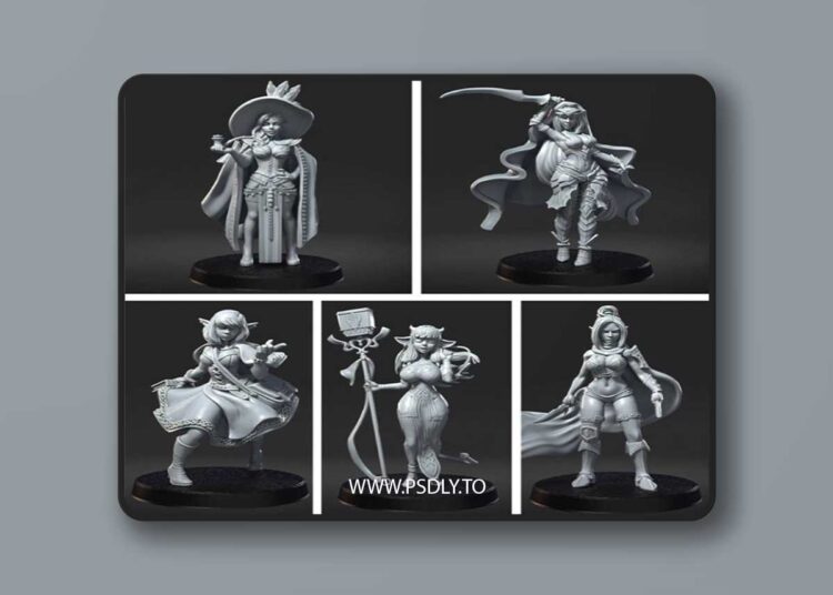 RN Estudio – RPG party Pack – 3D Print Model STL