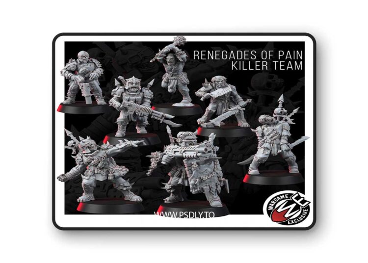 Renegades of Pain Killer Team – 3D Print Model