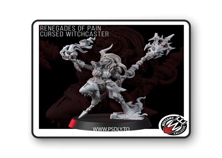 Renegades of Pain – Cursed Witchcaster – 3D Print Model