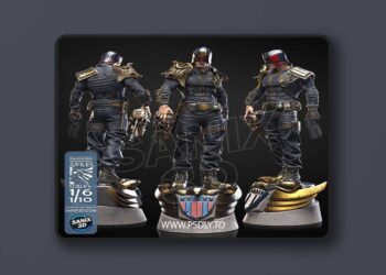 Sanix – Judge Dredd – 3D Print Model STL
