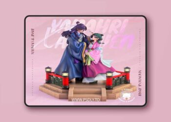 The Apothecary Diaries Diorama – Maomao and Jinshi – 3D Print Model STL