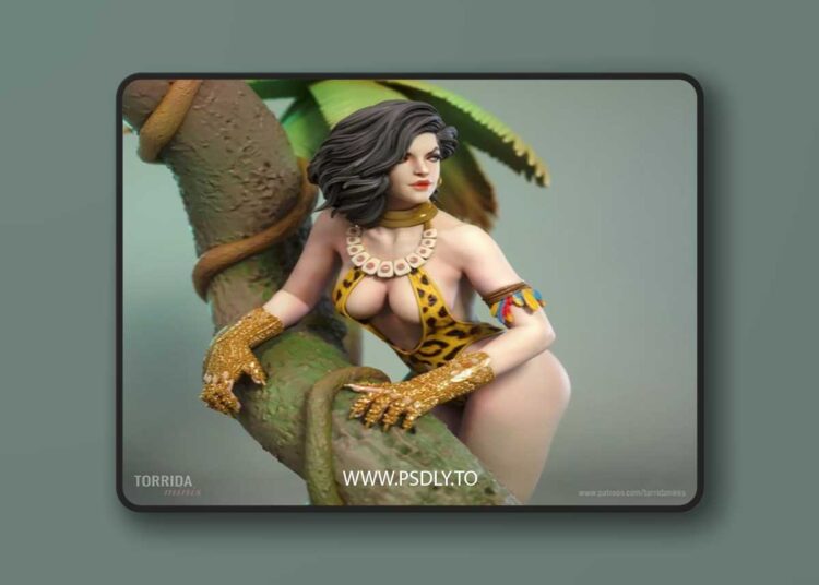 Torrida Minis – Susuarana the jungle queen – 3D Print Model STL