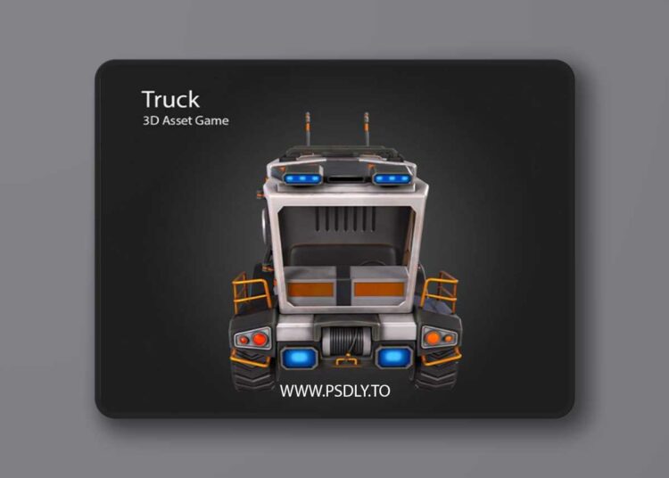 Truck Low-poly 3D Model