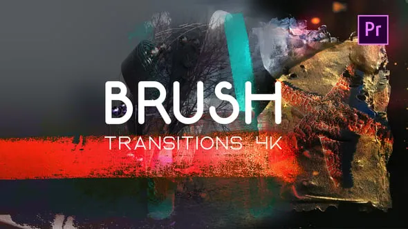 Videohive - Brush Transitions 4K - 59431409