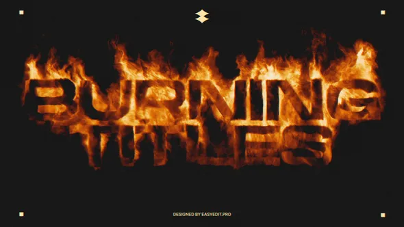 Videohive - Burning Titles - 59567754