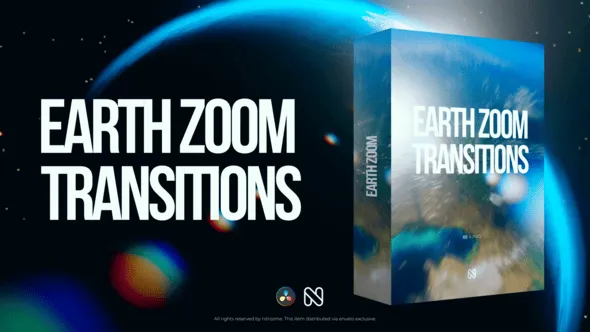 Videohive - Earth Zoom Transitions for DaVinci Resolve - 59534418