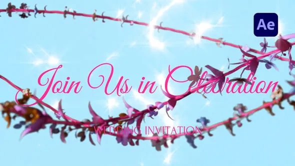 Videohive - Elegant Floral Wedding Invite - 59735362