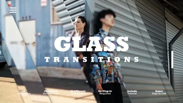 Videohive - Glass Transitions - 59684809