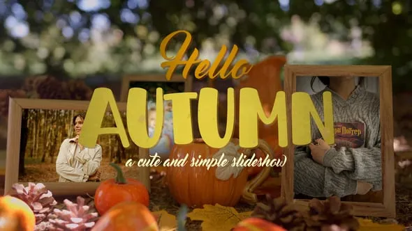 Videohive - Hello Autumn Memories Slideshow - 59980188