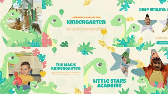 Videohive - Kindergarten Dinosaurs - 58574307