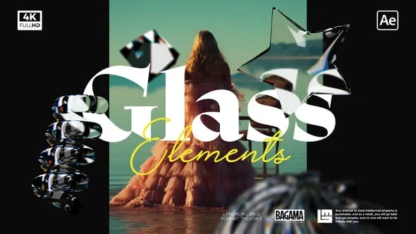 Videohive - Looped Glass Elements - 59905981