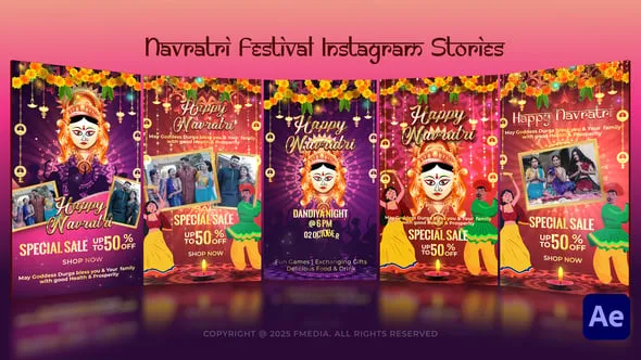 Videohive - Navratri festival Instagram Stories - 59866992