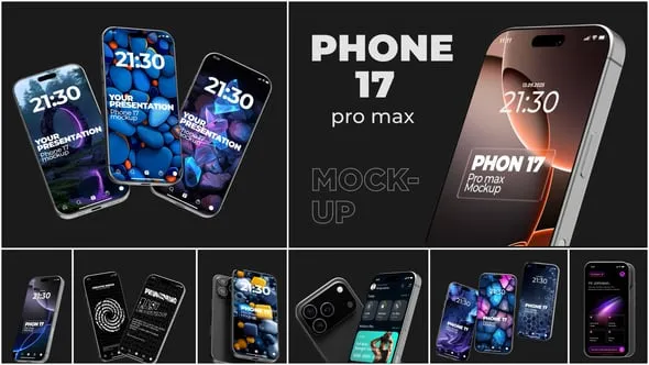 Videohive - Phone 17 Pro Max Mockup - 59770551