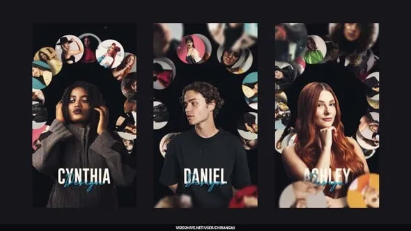 Videohive - Photo Gallery Poster Circle Teaser Stories - 59622782