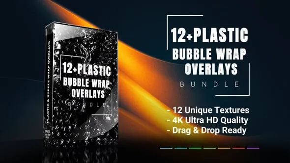 Videohive - Plastic Wrap Overlays – Bubble Textures, Crumpled Foil & Distressed Effects - 59794675