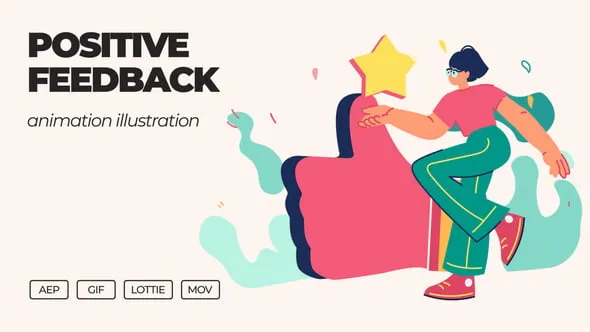 Videohive - Positive Feedback - Animation Illustration - 59871599