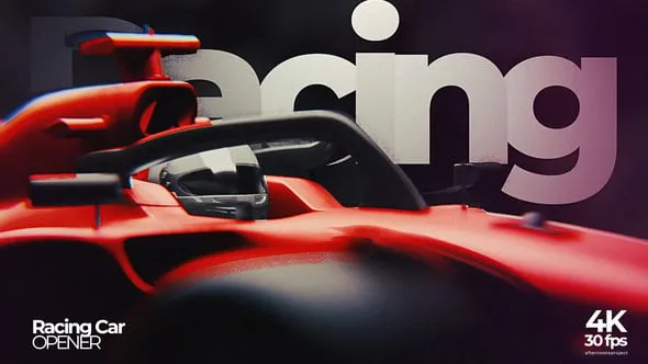 Videohive - Racing Car Opener - 59530537