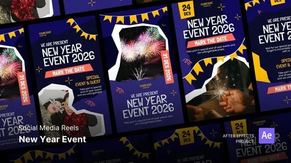 Videohive - Reels - New Year Event After Effects Project Files - 59910002