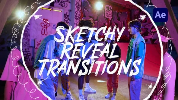 Videohive - Sketchy Reveal Transitions - 59788990