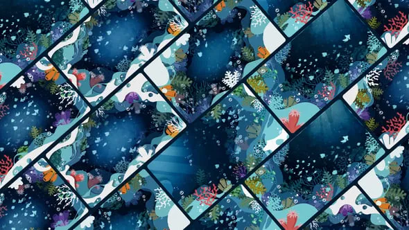 Videohive - Undersea Background - 59387385