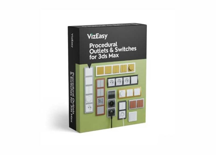 VizEasy - Procedural Outlets & Switches for 3ds Max PRO